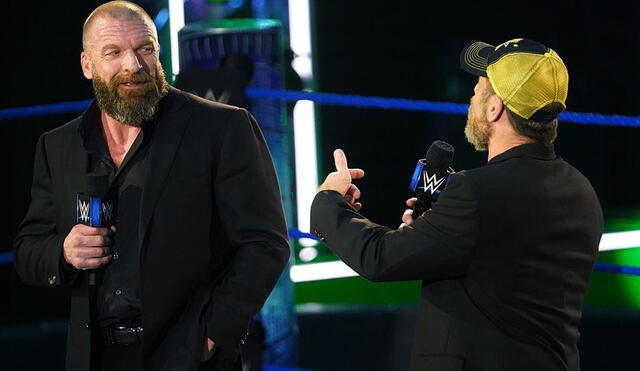 Triple H celebró sus 25 años en la WWE hoy en SmackDown Live. Foto: WWE