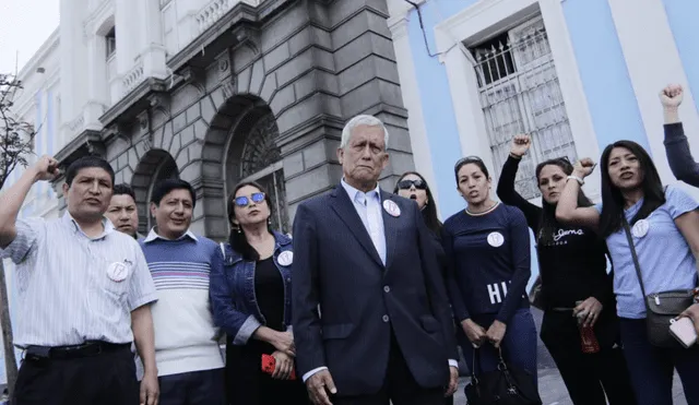 César Castañeda pide que se anuncie segunda vuelta de las elecciones del CAL 2019. Foto: John Reyes.