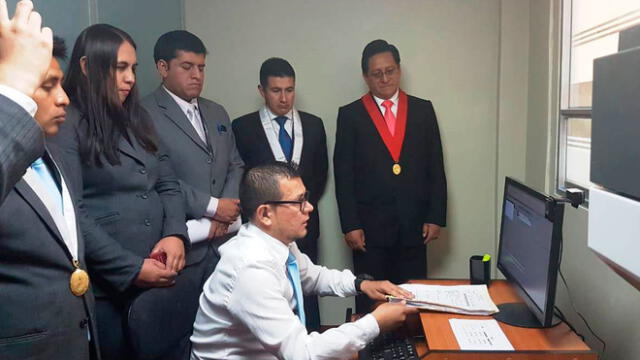 Corte de Cajamarca inaugura sistema de control biométrico 