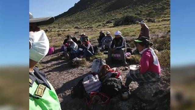 Grupos familiares dejan centro minero y retornan a su natal Chumbivilcas en Cusco.