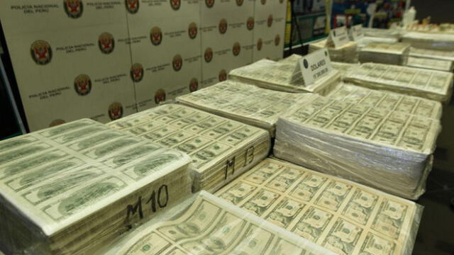 Policía incautó más de 15 millones de dólares falsificados que iban a ser enviados a Estados Unidos