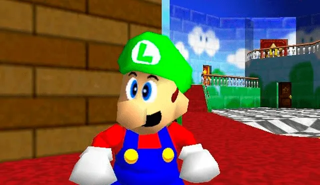 Descubren a Luigi en el código fuente de Super Mario 64 después de 24 años. Foto:  Spotart.
