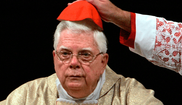 Muere cardenal acusado de encubrir abusos a menores en EE.UU.