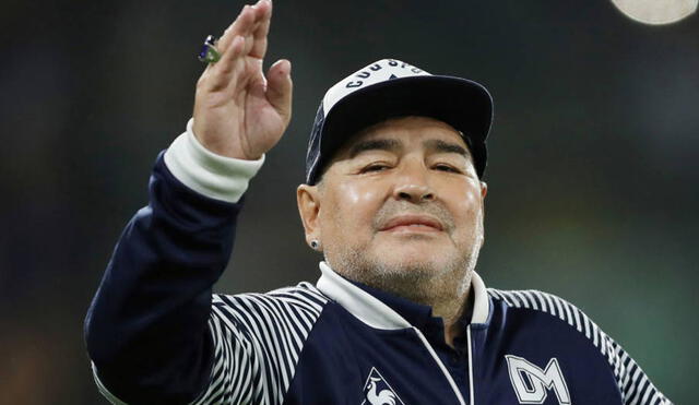 Diego Armando Maradona es actual entrenador de Gimnasia de La Plata de la Primera División de Argentina. Foto: EFE