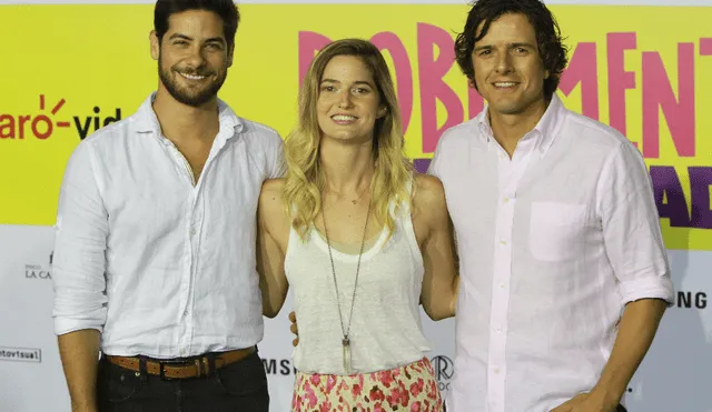 Cano compartió roles con Andrés Wiese y Nicolás Galindo en "Doblemente embarazada". (Foto: Verónica Calderón)
