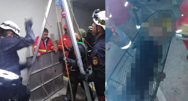 Obrero muere ahogado tras caer a pozo de 30 metros en Arequipa [VIDEO]