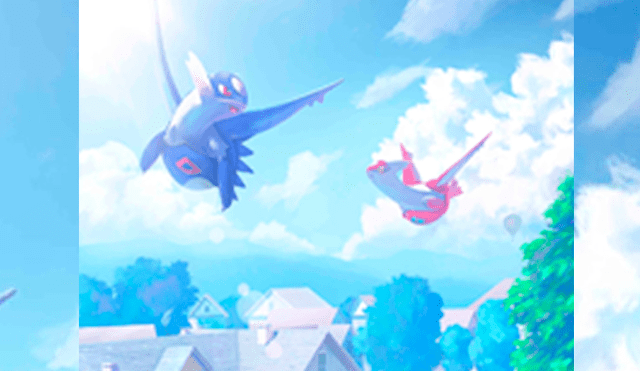 Latios, Latias y Charizard X aparecen en la pantalla de carga de Pokémon GO. Foto: Niantic.
