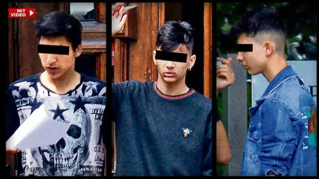 Los tres adolescentes de 14 años detenidos. Foto: Bild