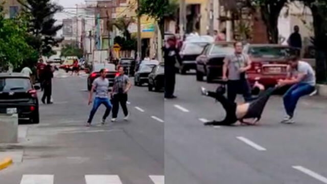 Hijo de Miguelito Barraza se pelea en la calle