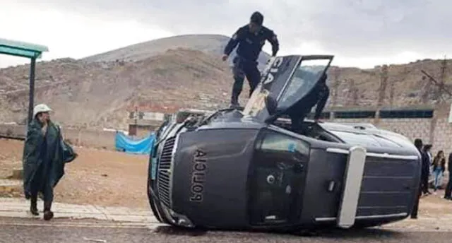 Patrullero provoca accidente con varios heridos en Puno.