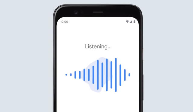 La aplicación de Google permite buscar canciones en iOS y Android tarareando o silbando. Foto: captura de Google.