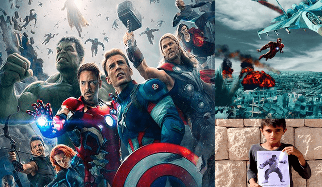 Siria: Rebeldes utilizaron a "The Avengers" en campaña contra ataques [FOTOS]