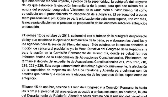 Ley Fujimori era más urgente que caso Hinostroza