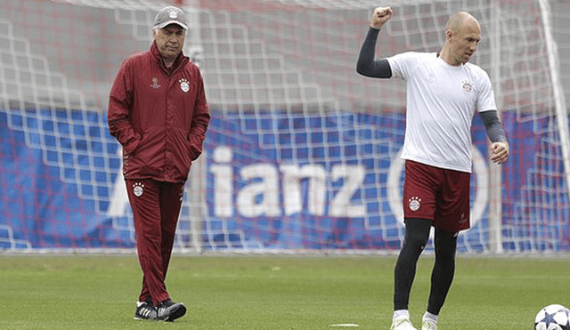 Bayern Múnich: Robben criticó el trabajo de Ancelotti poniendo de ejemplo a su hijo