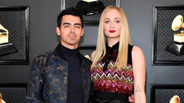 Joe y Sophie se casaron en 2019. Foto: AFP.