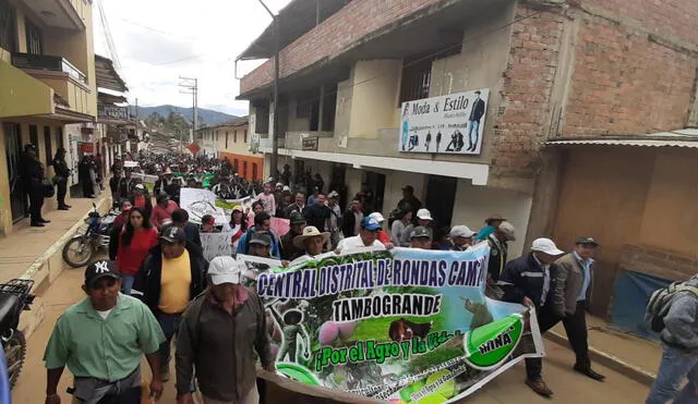 Pobladores de Ayabaca se movilizaron contra el proyecto Río Blanco