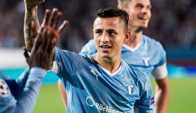 Malmö FF ganó con gol de Yotún