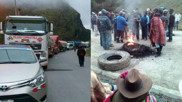 Bloquean carretera Interoceánica por paro indefinido realizado por pobladores de Puno