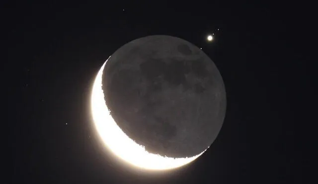 Luna y Venus aparecen juntos en el cielo [FOTOS Y VIDEO]