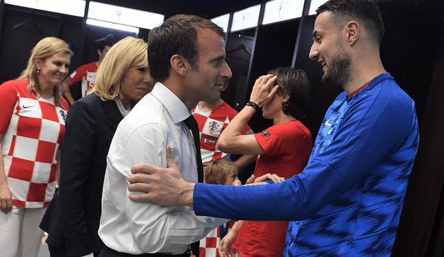 El noble gesto de Emmanuel Macron con los jugadores de Croacia [FOTOS]