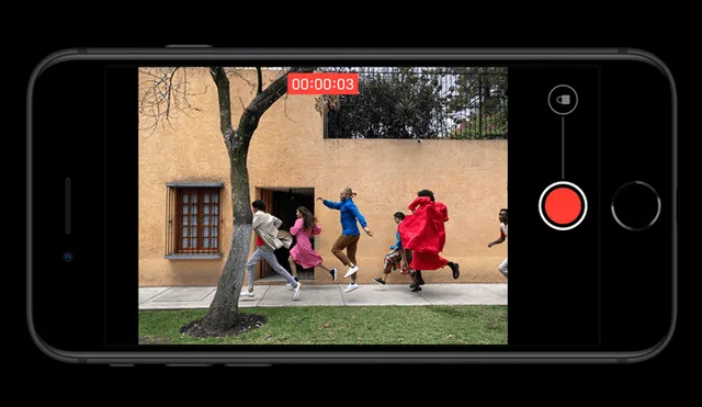 El iPhone SE 2020 captura de videos en alta calidad de hasta 4K 60fps.