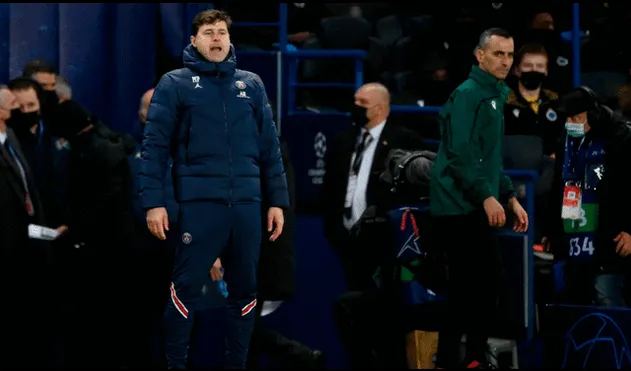 Mauricio Pochettino quedó satisfecho por la victoria del PSG 4-1 ante el Brujas. Foto: AFP