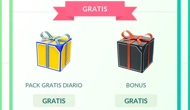 A la izquierda está la caja del bonus diario y a la derecha la caja del Team GO Rocket, ambas en la tienda de Pokémon GO. Foto: Pokémon GO
