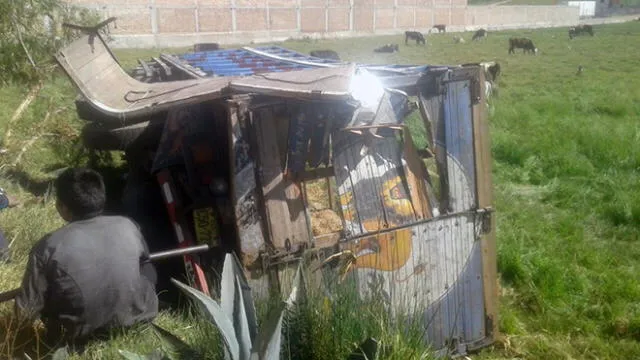 Cajamarca: 6 personas quedaron heridas tras volcadura de un camión