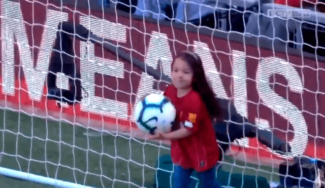 Hija de Mohamed Salah hace dos goles e hinchas del Liverpool explotan de emoción [VIDEO]