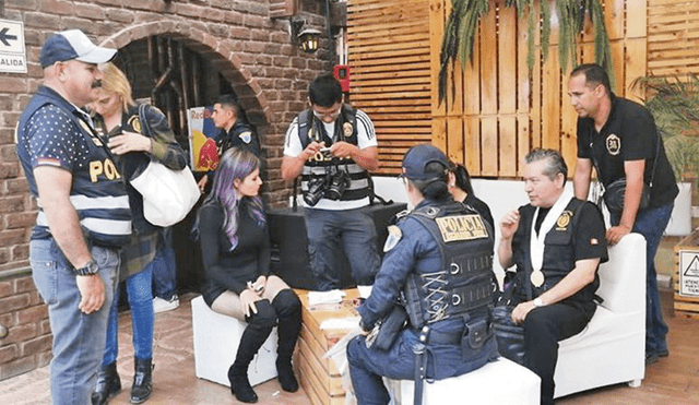 Megaoperativo contra prostitución. La Policía y Ministerio Público allanaron 5 night clubs de la red criminal “Los Elegantes del Placer”.