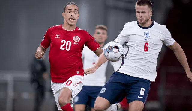 Inglaterra vs. Dinamarca por la UEFA Nations League. (Créditos: AFP)
