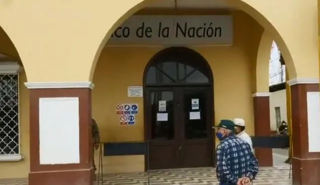 Banco de la Nación fue cerrado por posible caso de la COVID-19.