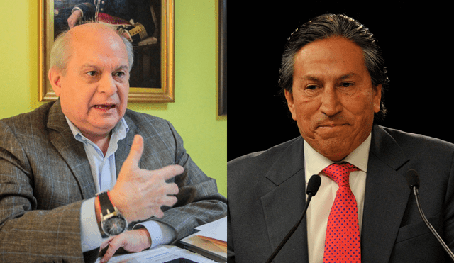 Pedro Cateriano y Alejandro Toledo. Foto: La República/AFP.