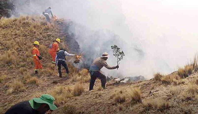 causante. Poblador que causó incendio en comunidad de Huarán fue sentenciado.
