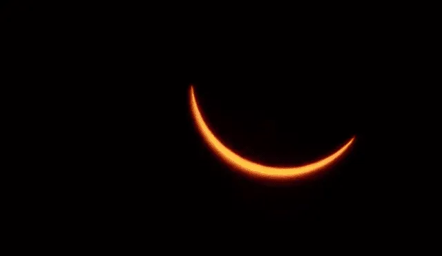 Eclipse solar fue visible en América del Sur. Foto: AFP