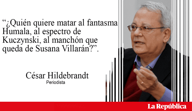 César Hildebrandt sobre los políticos peruanos: "Están muertos de podredumbre"