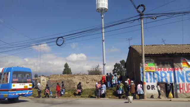 Huancayo: pobladores de Huancán protestaron en contra de la instalación de antenas