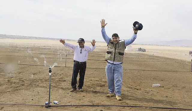 llegó agua. Lomas de Ilo ya dispone de recurso hídrico.