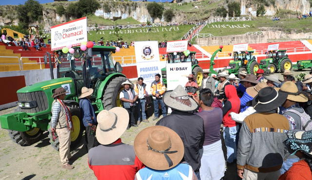 Cusco: Entregan maquinaria valorizada en más de S/ 5 millones para agricultores de Chamaca