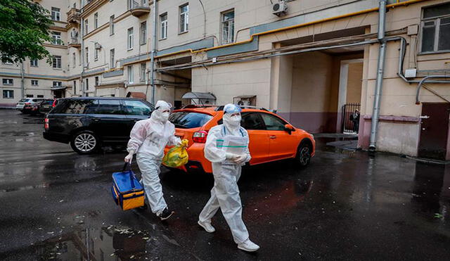 Rusia es el tercer país con más infectados por coronavirus en el mundo. Foto: EFE