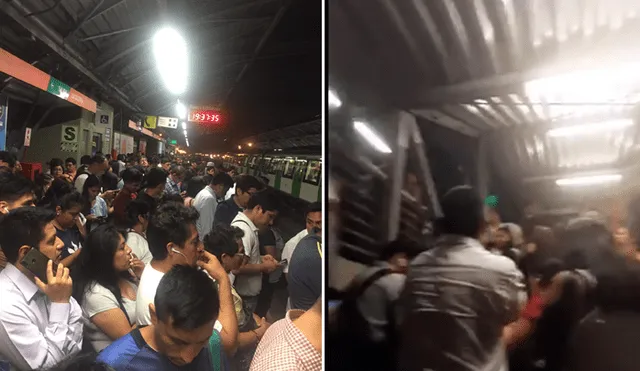 Usuarios reportaron largas colas en la estación La Cultura del Metro de Lima. Foto: Twitter