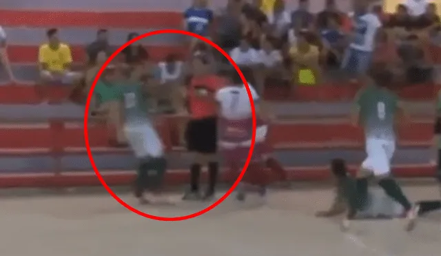 YouTube: Árbitro recibe brutal golpiza por jugador de futsal en Brasil [VIDEO]