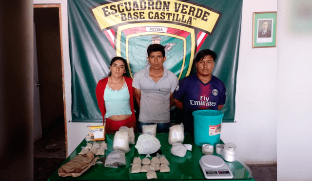 Detienen a tres sujetos con droga en Piura