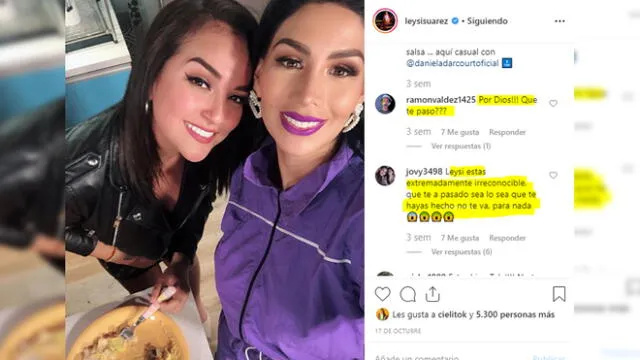 Leysi Suárez sorprende con cambio radical en su rostro en foto con Daniela Darcourt