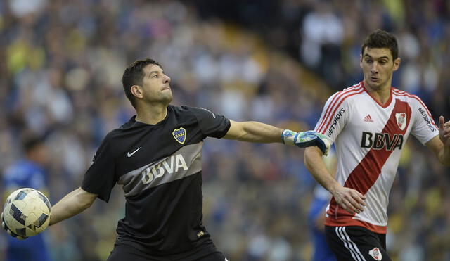 Orión, exjugador de Boca Juniors, señaló que para él era peor descender que perder una final contra el clásico rival. Foto: AFP.