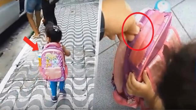 YouTube: padre sorprende a su hija intentado llevar algo inusual al colegio [VIDEO]