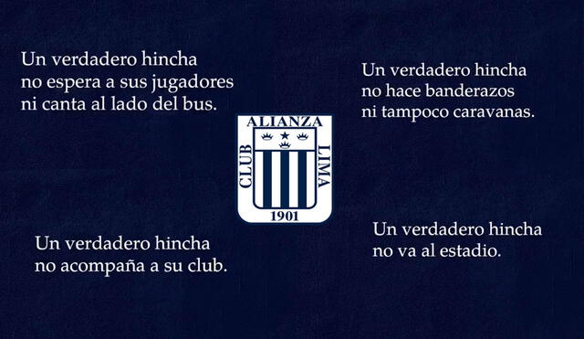 El Club Alianza Lima emitió un video para que el hincha se quede en sus casas. Foto: Captura/Twitter/Club Alianza Lima