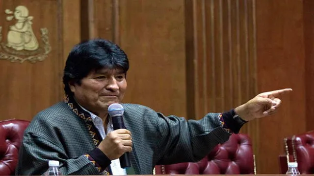 "Con Rusia estamos esperando", manifestó Evo Morales sin especificar qué cosa. Foto: EFE