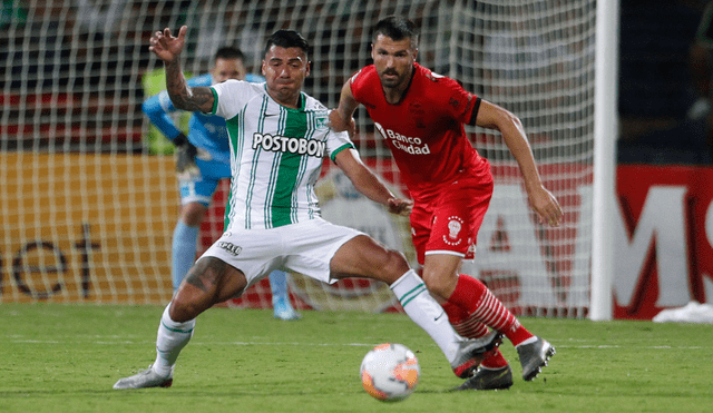 Atlético Nacional goleó 3-0 a Huracán y prácticamente aseguró su clasificación a la segunda fase de la Copa Sudamericana 2020. | Foto: EFE