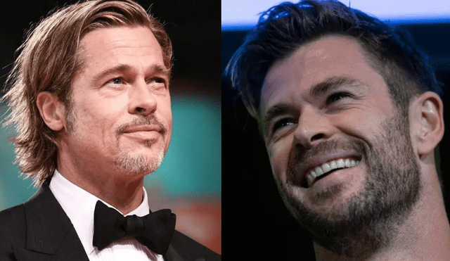 Chris Hemsworth tuvo una efusiva reacción al conocer a Brad Pitt. (Foto: Difusión)